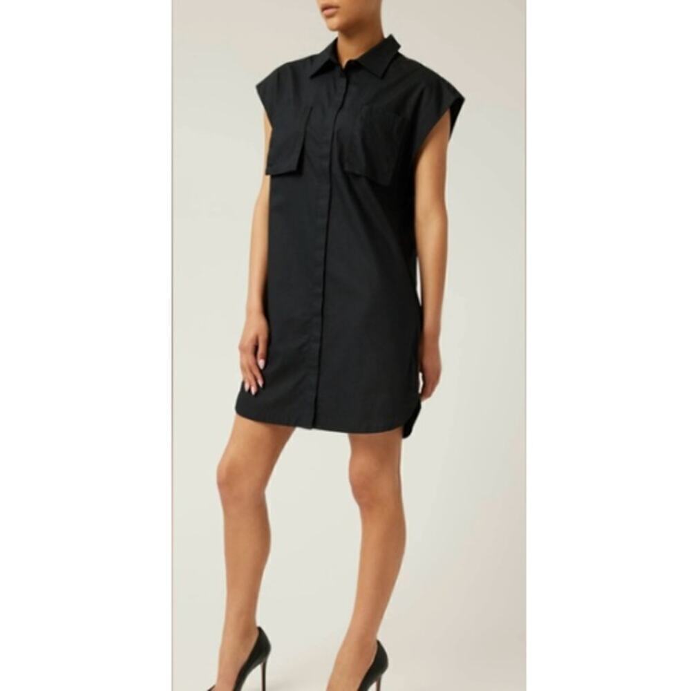 Lita By Ciara Women's Black Short Sleeve Shirt Dress Size XS